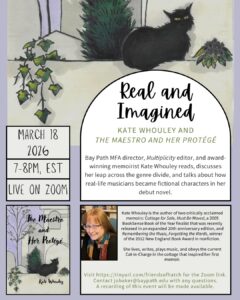 Flyer for Book Talk, Real & Imagined
