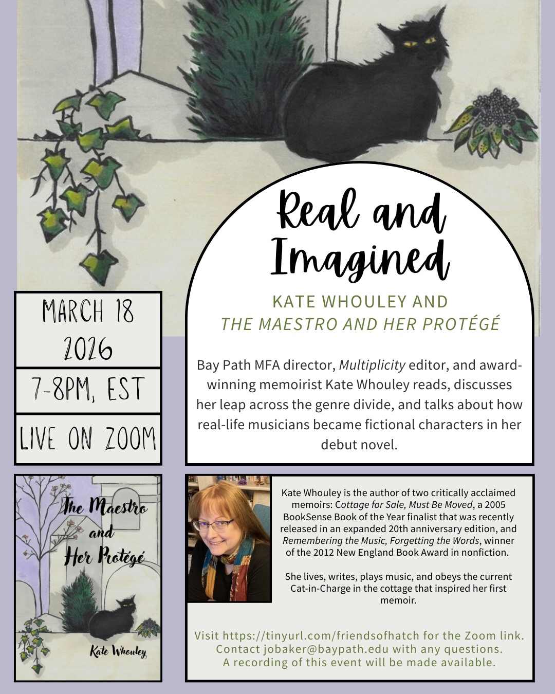 Flyer for Book Talk, Real & Imagined